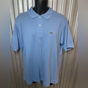 Men’s Lacoste Polo Size 6 Large, Blue, New W/tags 100% Cotton. Fast Ship!